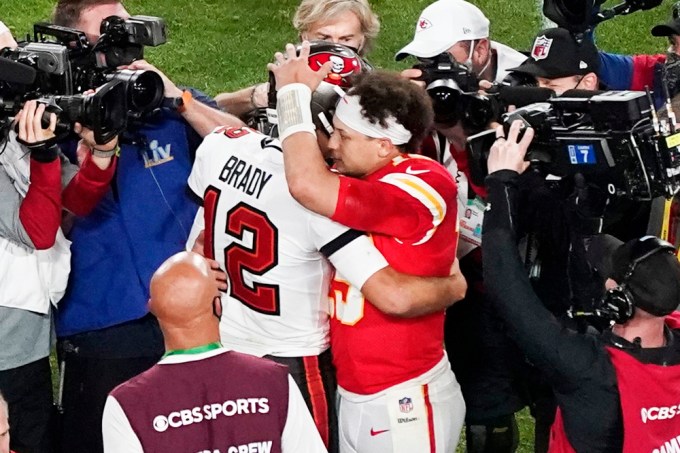 Patrick Mahomes Congratulates Tom Brady