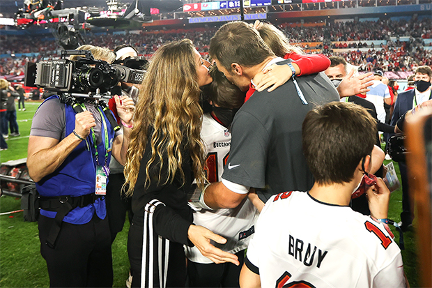 Tom Brady & his family at Super Bowl 2021