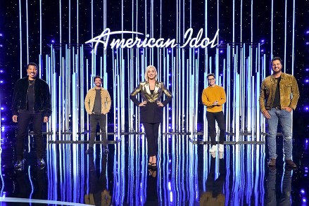 AMERICAN IDOL - ABC's "American Idol" host Ryan Seacrest with judges Lionel Richie, Katy Perry and Luke Bryan, and in-house mentor Bobby Bones. (ABC/Eric McCandless)