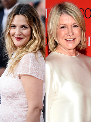 Drew Barrymore & Martha Stewart