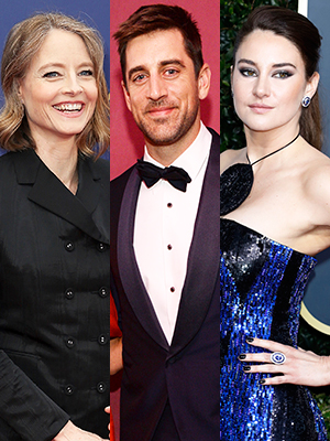 Jodie Foster, Aaron Rodgers, Shailene Woodley