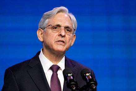 Attorney General nominee Judge Merrick Garland speaks during an event with President-elect Joe Biden and Vice President-elect Kamala Harris at The Queen theater in Wilmington, Del., Thursday, Jan. 7, 2021. (AP Photo/Susan Walsh)