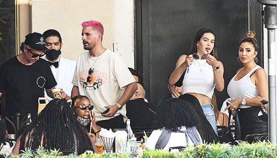 Scott Disick, Larsa Pippen & Amelia Hamlin