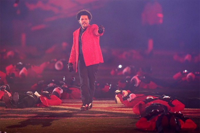 The Weeknd On The Super Bowl Field