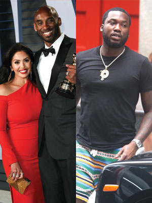 Kobe and Vanessa Bryant, Meek Mill