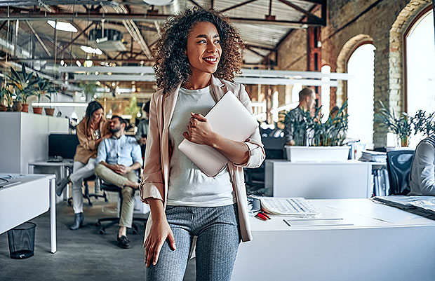 Woman in an office