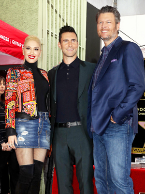 Gwen Stefani, Adam Levine, Blake Shelton