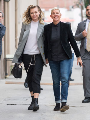 Portia de Rossi and Ellen DeGeneres