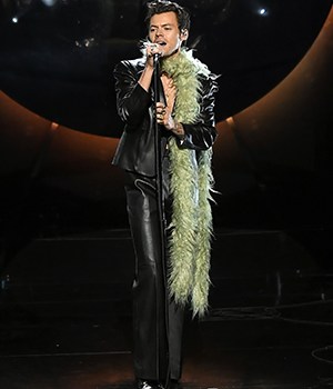 LOS ANGELES, CALIFORNIA: In this image released on March 14, Harry Styles performs onstage during the 63rd Annual GRAMMY Awards at Los Angeles Convention Center in Los Angeles, California and broadcast on March 14, 2021. (Photo by Kevin Winter/Getty Images for The Recording Academy)