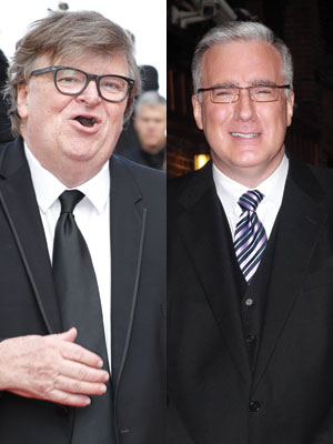 Michael Moore and Keith Olbermann