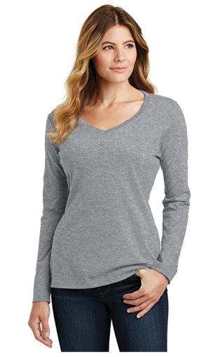 long-sleeved cotton t-shirt