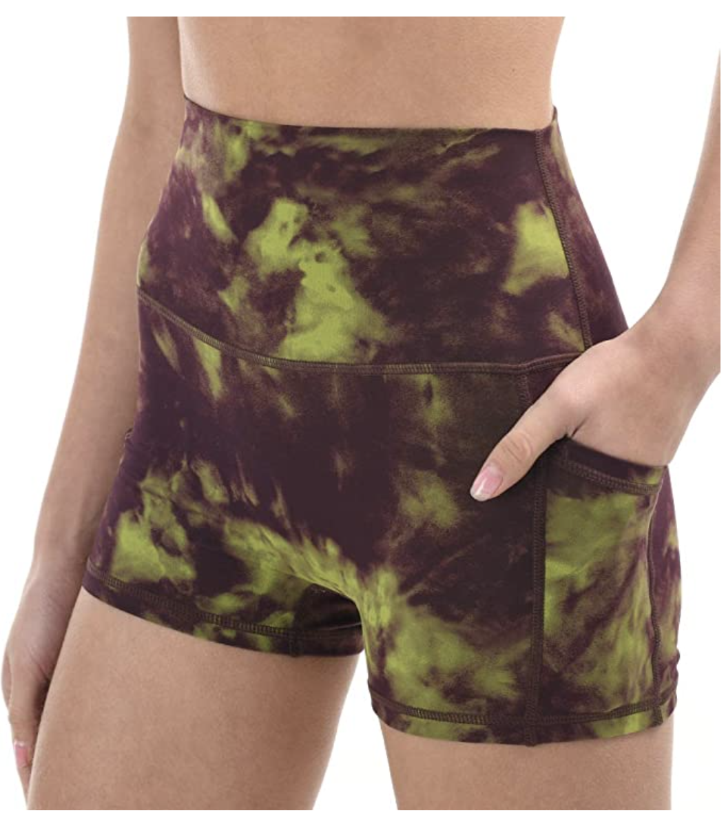 tie-dye running shorts