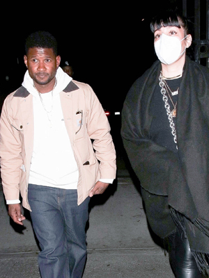 Usher and Jennifer Goicoechea