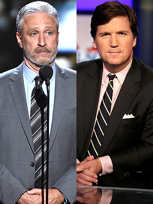 Jon Stewart and Tucker Carlson