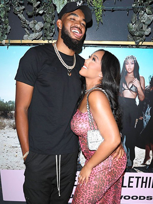 Karl-Anthony Towns and Jordyn Woods