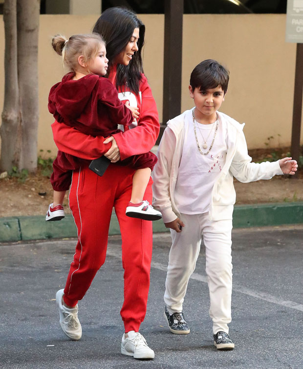 Kourtney Kardashian and sons Mason Disick