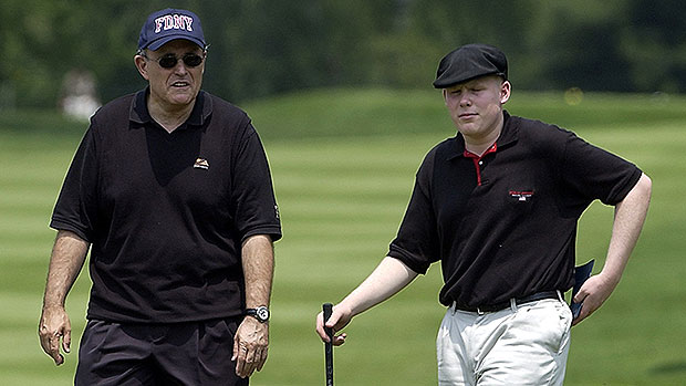 Rudy and Andrew Giuliani