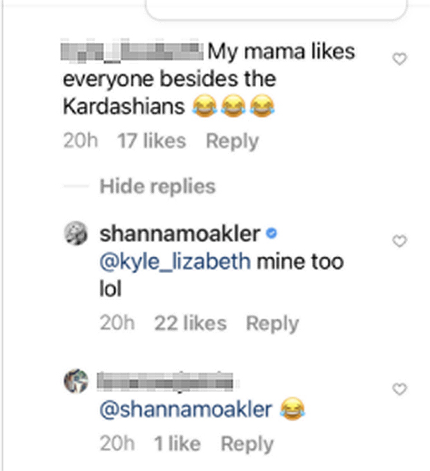 Shanna Moakler Instagram Comment