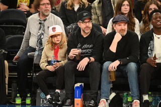 Otis Sudeikis, Jason Sudeikis, Brendan Hunt, Toheeb Jimoh
Denver Nuggets v New York Knicks, Madison Square Garden, New York, USA - 18 Mar 2023