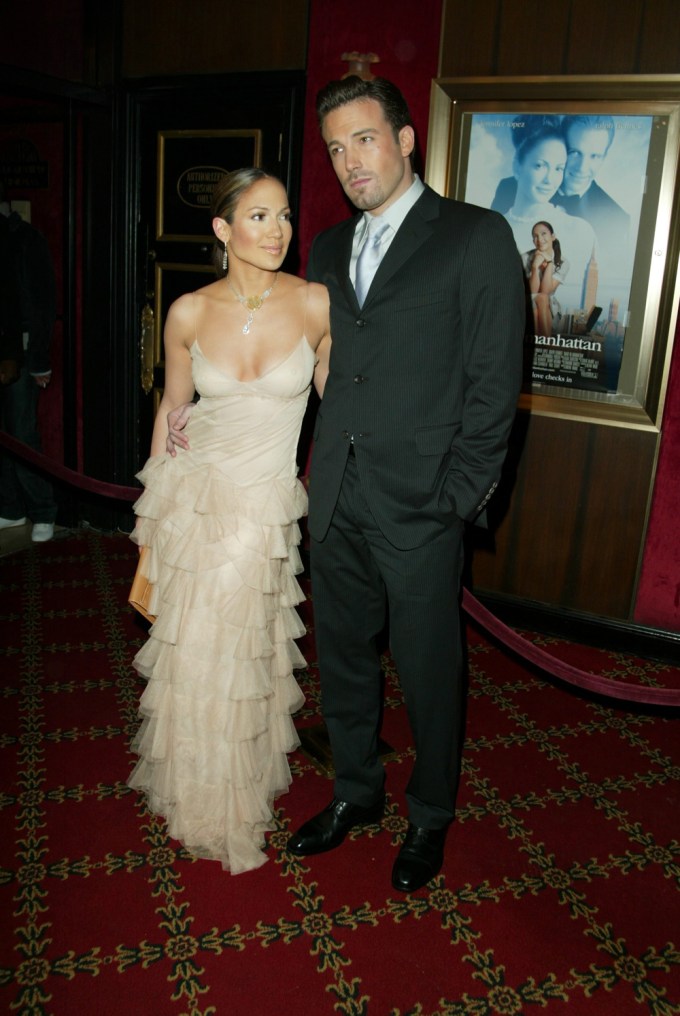 Jennifer Lopez & Ben Affleck At The ‘Maid In Manhattan’ Premiere