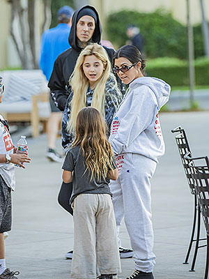 Travis Barker, Alabama Barker, Kourtney Kardashian