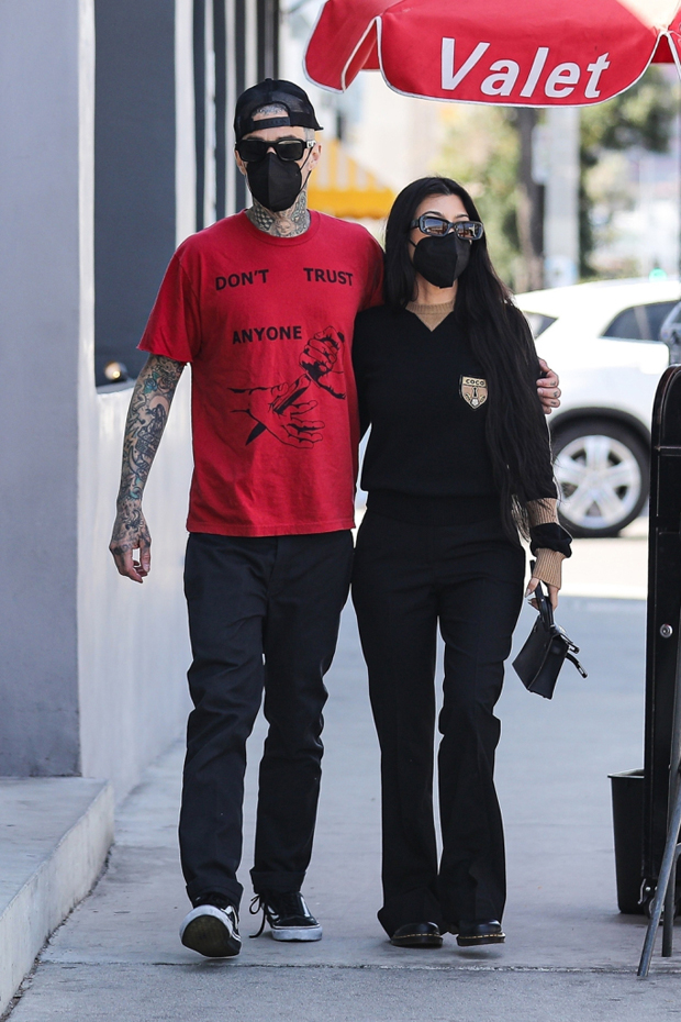 Travis Barker and Kourtney Kardashian