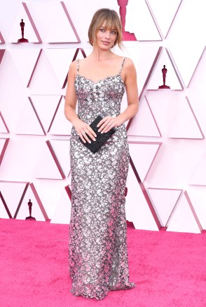 Margot Robbie arrives at the Oscars, at Union Station in Los Angeles
93rd Academy Awards - Arrivals, Los Angeles, United States - 25 Apr 2021