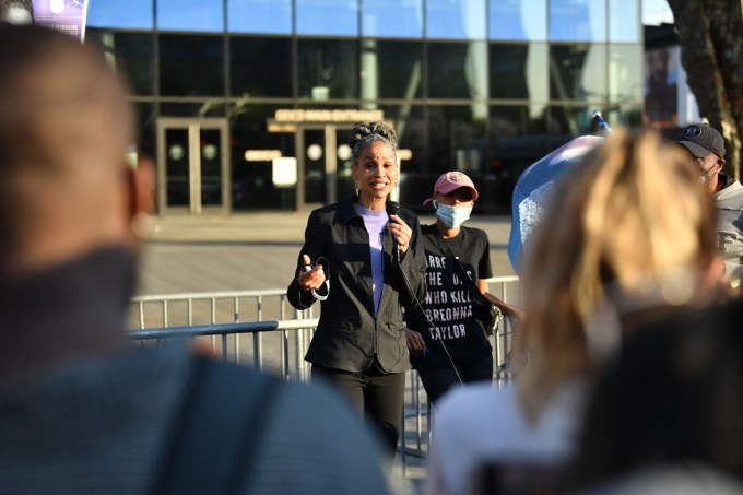 Mayoral Candidate Maya Wiley reacts to the Chauvin guilty verdict