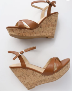 Lulu's tan wedges