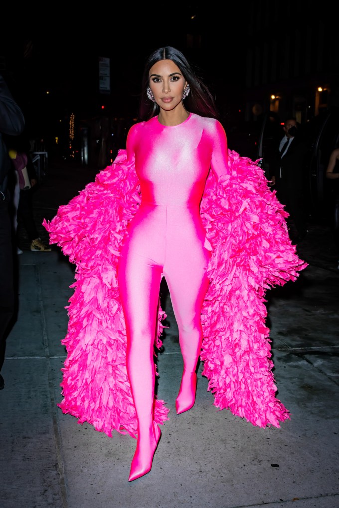 Kim Kardashian in pink