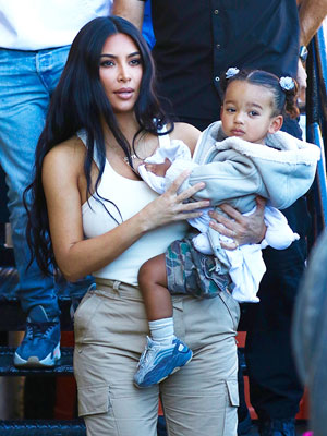 Kim Kardahsian and Chicago West