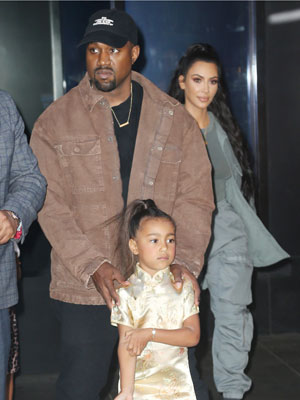 Kim Kardashian, Kanye West, North West