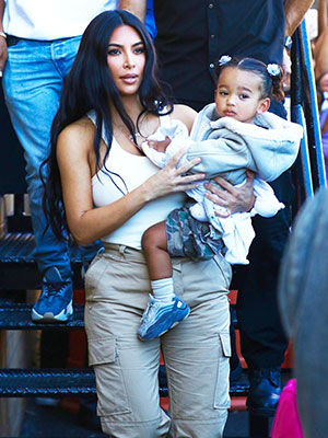 Kim Kardashian and Chicago West