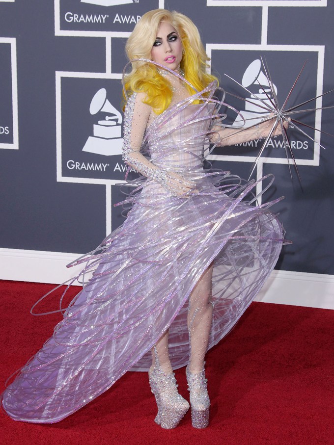 Lady Gaga At The 52nd Annual Grammy Awards