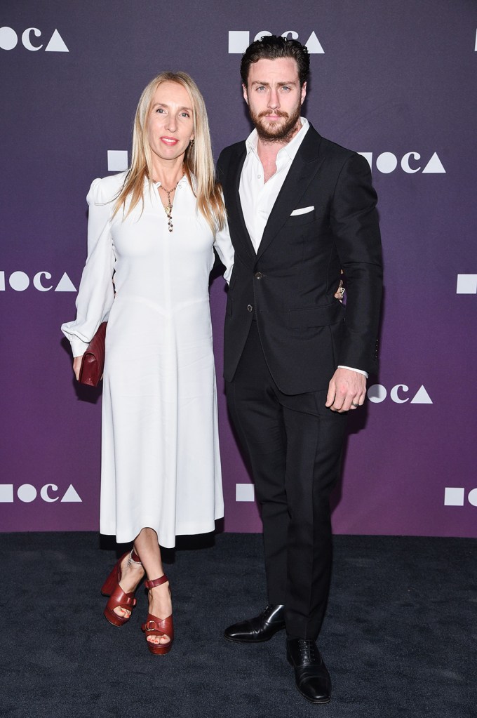 Sam and Aaron Taylor Johnson at a MOCA Benefit