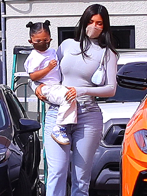 Kylie Jener and Stormi Webster
