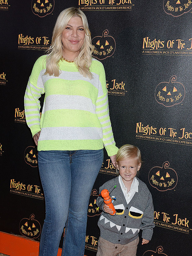 Tori Spelling and son Beau