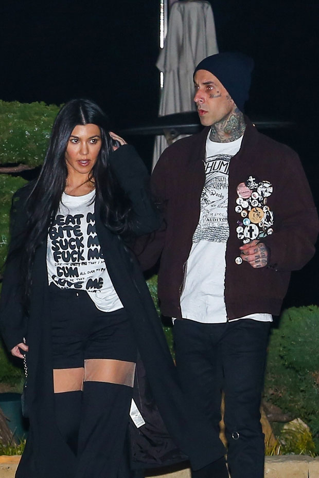 Kourtney Kardashian and Travis Barker