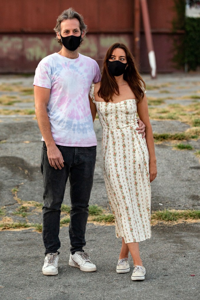 Aubrey Plaza & Jeff Baena At An Outdoor Screening