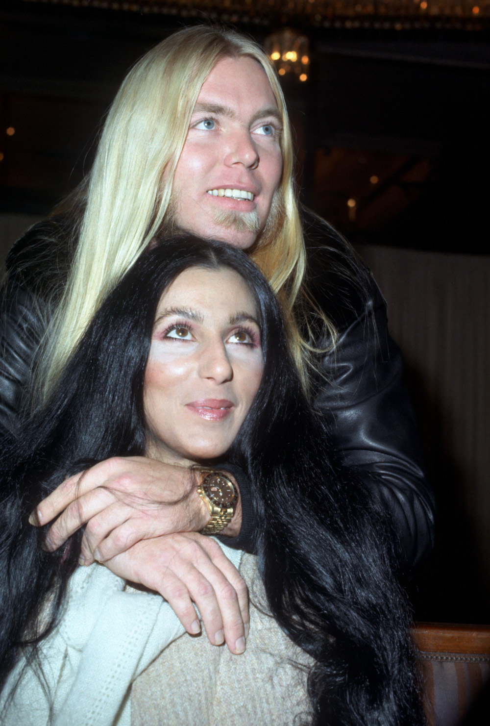 Gregg Allman and Cher in London, Britain - 1977