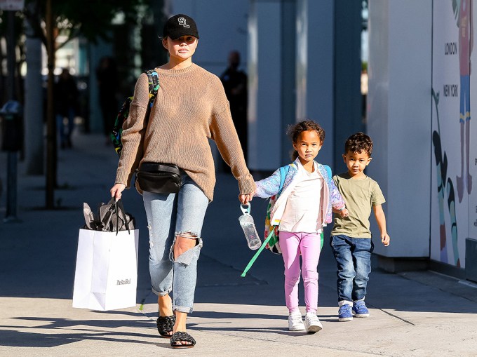 Chrissy Teigen & The Kids