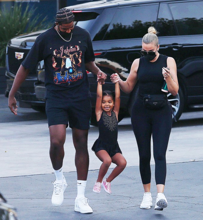 Khloe Kardashian & Tristan Thompson With True