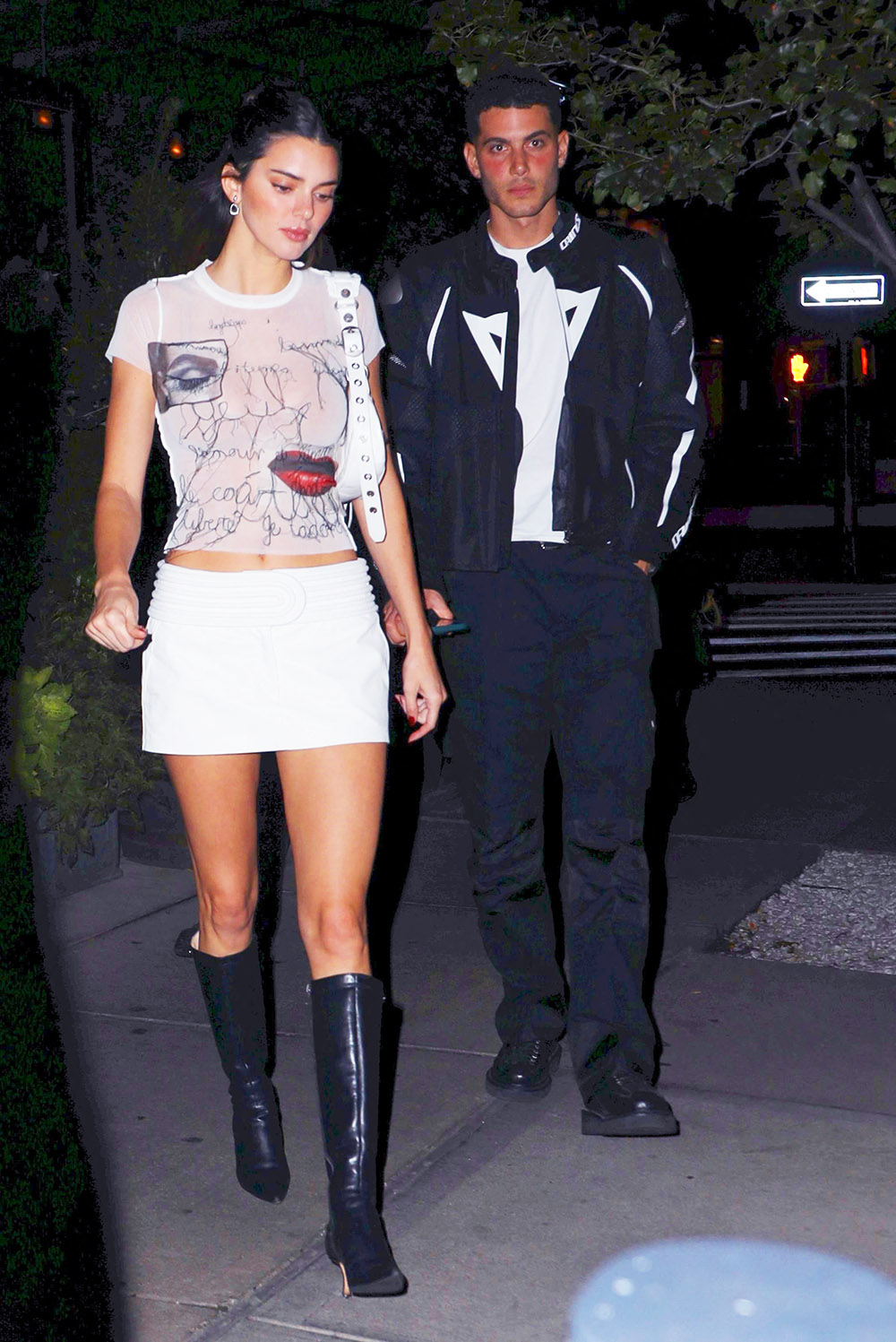 EXCLUSIVE: Kendall Jenner seen leaving her hotel with Fai Khadra