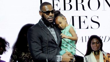 LeBron and Zhuri James