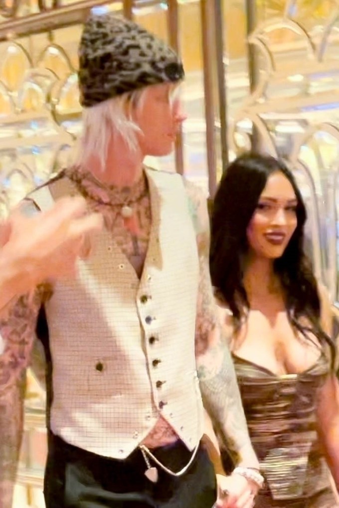 Machine Gun Kelly and Megan Fox in Vegas