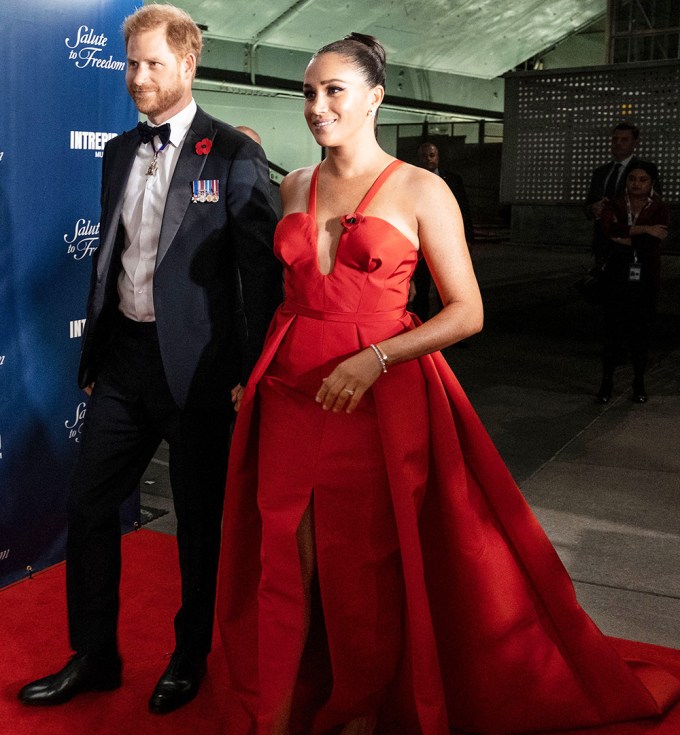 Prince Harry and Duchess Meghan at the Salute to Freedom Gala