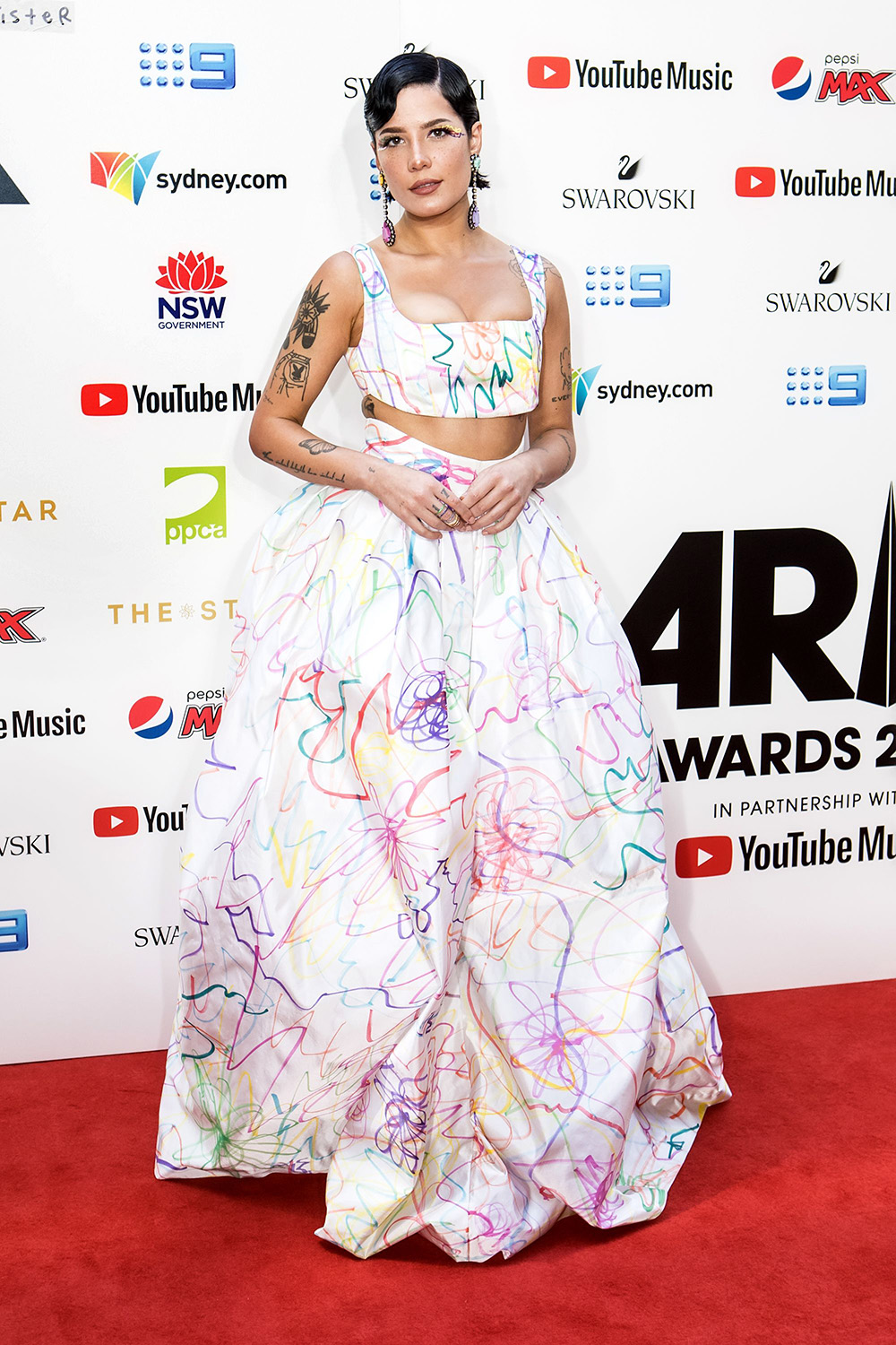 Halsey33rd Annual ARIA Awards, Sydney, Australia - 27 Nov 2019Wearing Collina Strada