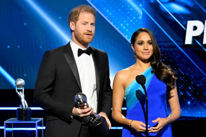 Prince Harry and Duchess Meghan at the 2022 NAACP Image Awards