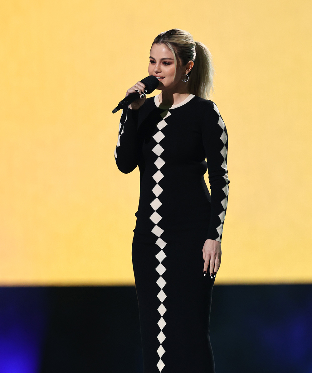 INGLEWOOD, CALIFORNIA: In this image released on May 2, Selena Gomez speaks onstage during Global Citizen VAX LIVE: The Concert To Reunite The World at SoFi Stadium in Inglewood, California. Global Citizen VAX LIVE: The Concert To Reunite The World will be broadcast on May 8, 2021. (Photo by Kevin Winter/Getty Images for Global Citizen VAX LIVE)