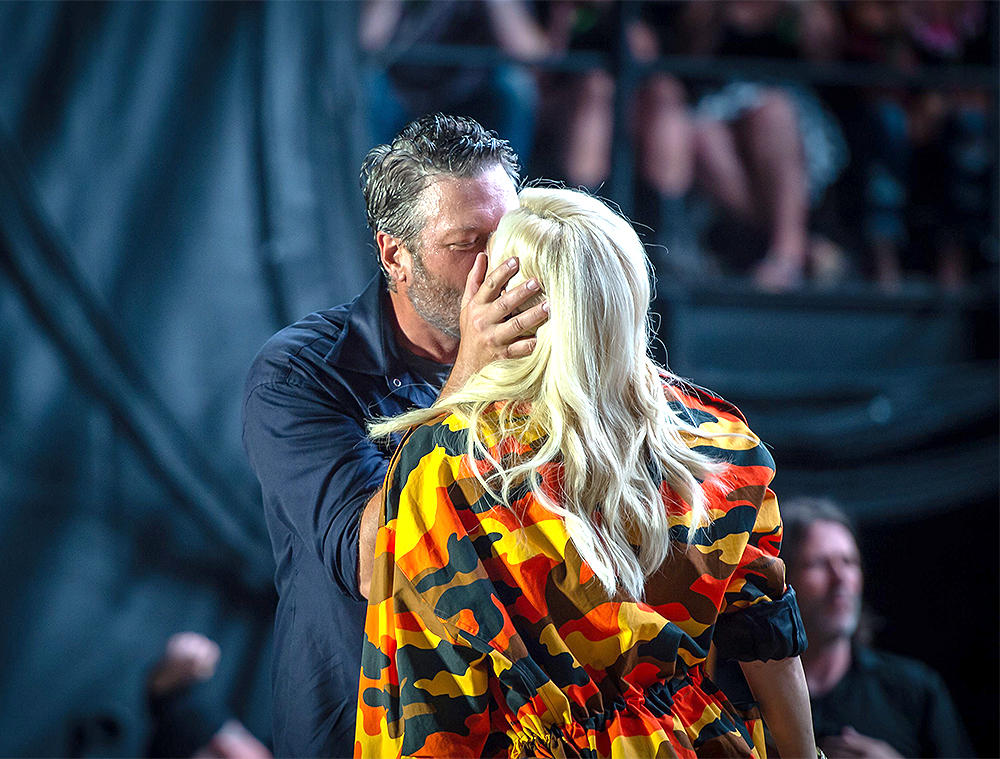 Blake Shelton and Gwen Stefani perform at the Country Thunder Music Festival, Twin Lakes, Wisconsin, USA - 18 Jul 2021